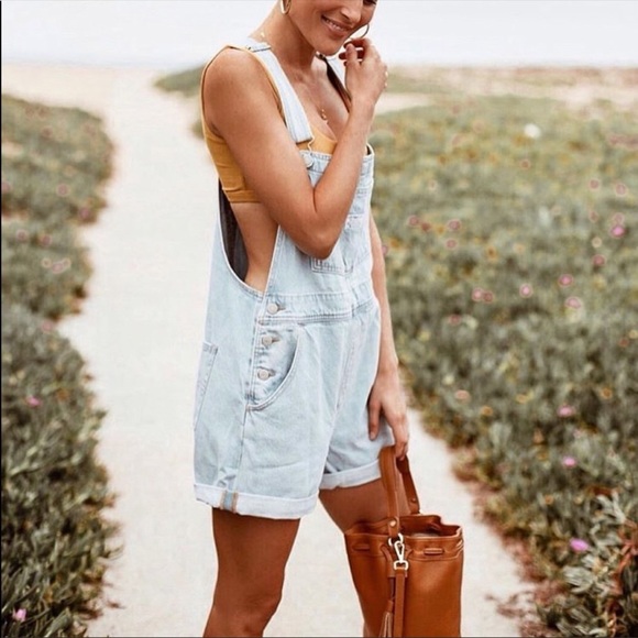 Levi's Pants - Levi’s Vintage Shortall Light Blue Denim Overalls